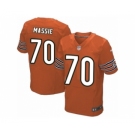 Men's Nike Chicago Bears #70 Bobby Massie Elite Orange Alternate NFL Jersey