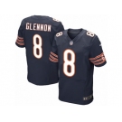 Men's Nike Chicago Bears #8 Mike Glennon Elite Navy Blue Team Color NFL Jersey