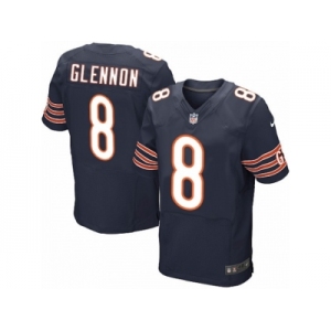 Men's Nike Chicago Bears #8 Mike Glennon Elite Navy Blue Team Color NFL Jersey