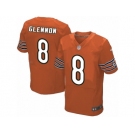 Men's Nike Chicago Bears #8 Mike Glennon Elite Orange Alternate NFL Jersey