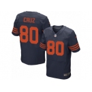 Men's Nike Chicago Bears #80 Victor Cruz Elite Orange Alternate NFL Jersey