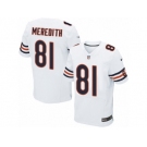 Men's Nike Chicago Bears #81 Cameron Meredith Elite White NFL Jersey