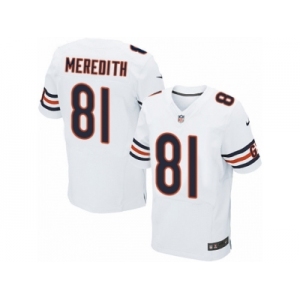 Men's Nike Chicago Bears #81 Cameron Meredith Elite White NFL Jersey