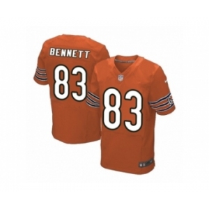 Men's Nike Chicago Bears #83 Martellus Bennett Elite Orange Alternate NFL Jersey