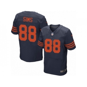 Men's Nike Chicago Bears #88 Dion Sims Elite Navy Blue 1940s Throwback Alternate NFL Jersey