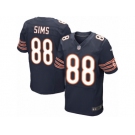 Men's Nike Chicago Bears #88 Dion Sims Elite Navy Blue Team Color NFL Jersey