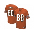 Men's Nike Chicago Bears #88 Dion Sims Elite Orange Alternate NFL Jersey