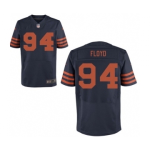 Men's Nike Chicago Bears #94 Leonard Floyd Elite Navy Blue Throwback Alternate NFL Jersey