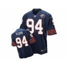 Men's Nike Chicago Bears #94 Leonard Floyd Elite Navy Blue Throwback NFL Jersey