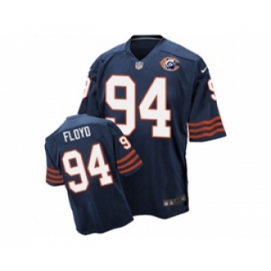 Men's Nike Chicago Bears #94 Leonard Floyd Elite Navy Blue Throwback NFL Jersey