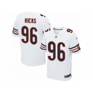 Men's Nike Chicago Bears #96 Akiem Hicks Elite White NFL Jersey