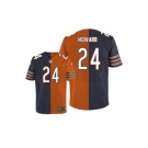 Nike Chicago Bears #24 Jordan Howard Navy Blue Orange Men's Stitched NFL Elite Split Jersey