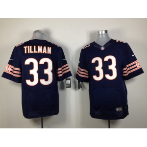 Nike Nfl Jerseys Chicago Bears 33# Tillman blue jerseys[Elite]