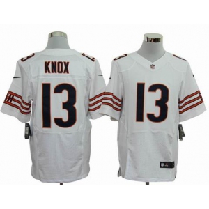 nike nfl jerseys chicago bears #13 knox white[elite]