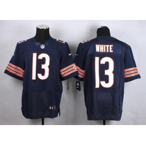 nike nfl jerseys chicago bears #13 white blue[Elite]