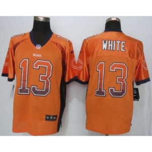 nike nfl jerseys chicago bears #13 white orange[Elite drift fashion]][white]