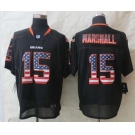 nike nfl jerseys chicago bears #15 brandon marshall black[Elite USA flag fashion]