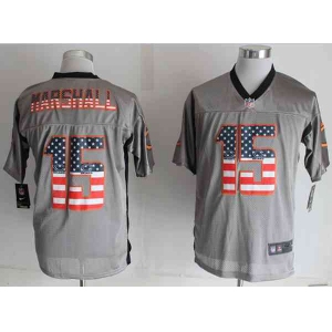 nike nfl jerseys chicago bears #15 brandon marshall grey[Elite USA flag fashion shadow]