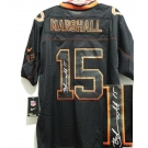 nike nfl jerseys chicago bears #15 marshall black[Elite lights out signature]