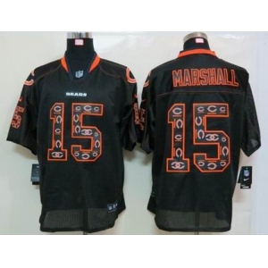 nike nfl jerseys chicago bears #15 marshall black[Elite united sideline]