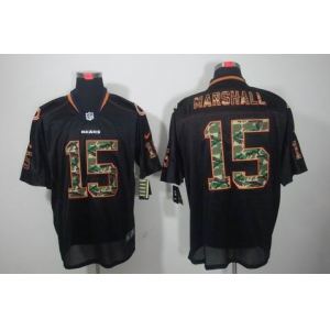 nike nfl jerseys chicago bears #15 marshall black[camo fashion Elite]