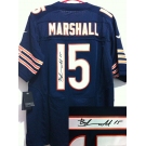 nike nfl jerseys chicago bears #15 marshall blue[Elite signature]