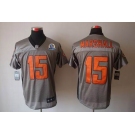 nike nfl jerseys chicago bears #15 marshall grey[Elite shadow 50th Patch]