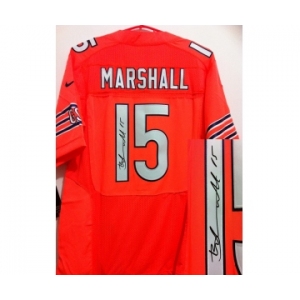 nike nfl jerseys chicago bears #15 marshall orange[Elite signature]