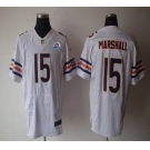 nike nfl jerseys chicago bears #15 marshall white[Elite 50th Patch]