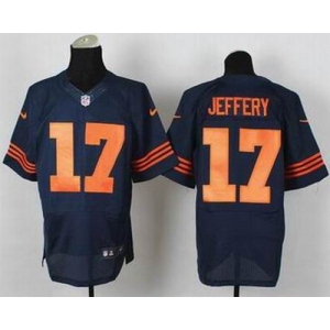 nike nfl jerseys chicago bears #17 jeffery blue[Elite][number orange]