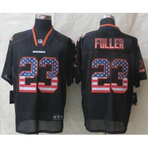 nike nfl jerseys chicago bears #23 fuller black[Elite USA flag fashion][fuller]