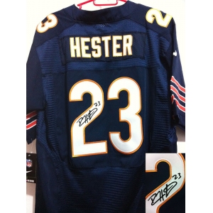 nike nfl jerseys chicago bears #23 hester blue[Elite signature]