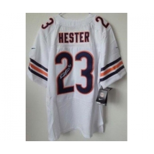 nike nfl jerseys chicago bears #23 hester white[Elite signature]