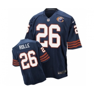 nike nfl jerseys chicago bears #26 Antrel Rolle Throwback blue[Elite]