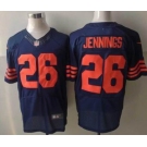 nike nfl jerseys chicago bears #26 tim jennings blue[Elite][number orange]