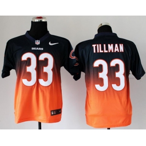 nike nfl jerseys chicago bears #33 charles tillman blue-orange[Elite drift fashion][second version]