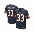 nike nfl jerseys chicago bears #33 jeremy langford blue[Elite][langford]