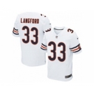 nike nfl jerseys chicago bears #33 jeremy langford white[Elite][langford]