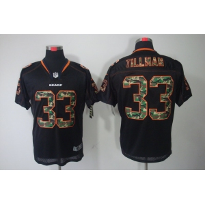 nike nfl jerseys chicago bears #33 tillman black[camo fashion Elite]