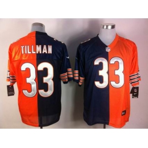 nike nfl jerseys chicago bears #33 tillman orange-blue[Elite split]