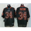 nike nfl jerseys chicago bears #34 payton black[Elite united sideline]