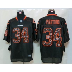 nike nfl jerseys chicago bears #34 payton black[Elite united sideline]