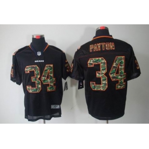 nike nfl jerseys chicago bears #34 payton black[camo fashion Elite]