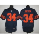 nike nfl jerseys chicago bears #34 payton blue[Elite orange number]