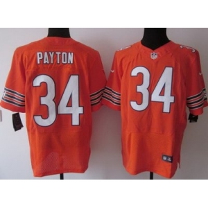 nike nfl jerseys chicago bears #34 payton orange[Elite]