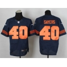 nike nfl jerseys chicago bears #40 sayers blue[Elite][number orange]