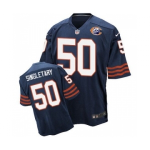 nike nfl jerseys chicago bears #50 Mike Singletary Throwback blue[Elite][Singletary]