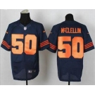 nike nfl jerseys chicago bears #50 mcclellin blue[Elite][number orange][mcclellin]