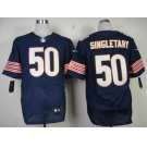 nike nfl jerseys chicago bears #50 singletary blue[Elite]