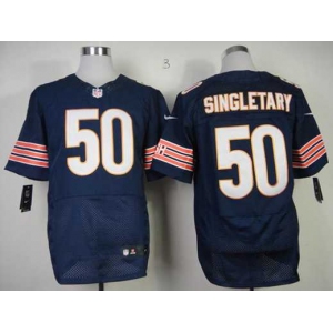 nike nfl jerseys chicago bears #50 singletary blue[Elite]